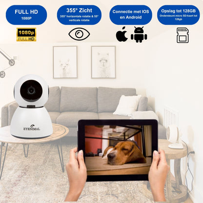 Eyenimal Pet Vision Live Hd Camera - Slimme Huisdierbewaking in HD