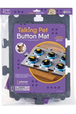 Hunger For Words Talking Pet Button Mat